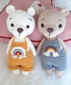 Osito Teddy amigurumi de apego