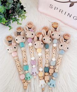 Chupetero Conejito beige