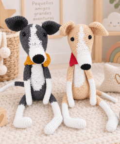 Galgo amigurumi de apego