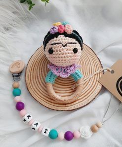 Conjunto Frida, sonajero y chupetero