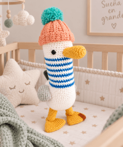Gaviota Albert, amigurumi de apego